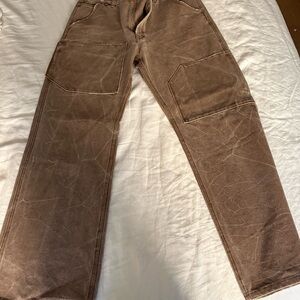 Acne Men’s Cargo Pocket Pants in Brown